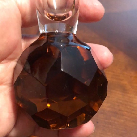 Retro Amber Diamond Art Champagne Glasses set of two - Picture 5 of 6